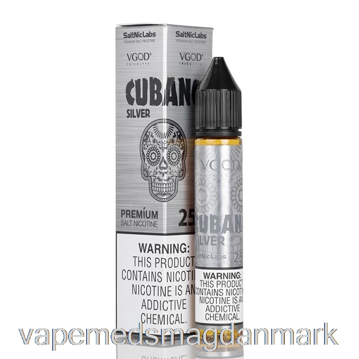 Vape Uden Nikotin Cubano Sølv - Vgod Saltnic - 30ml 50mg